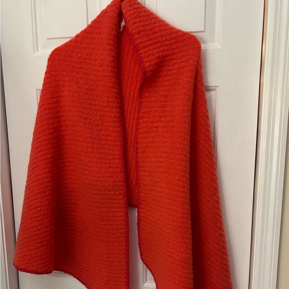 Anthropologie Tangerine Red Boucle Scarf

72 inches long and 25 inches wide